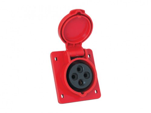 Ipari csatlakozó dugalj 4P 32A beépíthető RUGÓS - GYORS BEKÖTÉSŰ IP44