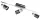 DAVIDA 1 LED-es szpot GU10 3x5W kr fek