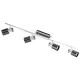 DAVIDA 1 LED-es szpot GU10 4x5W kr fek