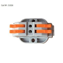 Vezetékösszekötő 2/2 be-ki karos nyitható Elmark