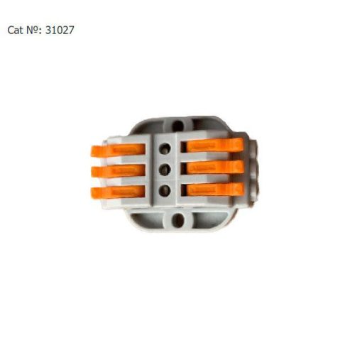 Vezetékösszekötő 3/3 be-ki karos nyitható Elmark