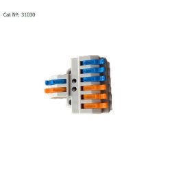 Vezetékösszekötő 2/6 be-ki karos nyitható Elmark