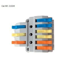 Vezetékösszekötő 3/6 be-ki karos nyitható Elmark