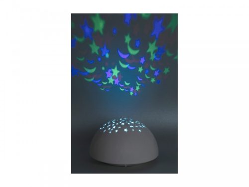 Lina LED dekor lámpa (0.5W) csillagokkal és holdakkal, RGB