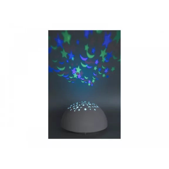 Lina LED dekor lámpa (0.5W) csillagokkal és holdakkal, RGB