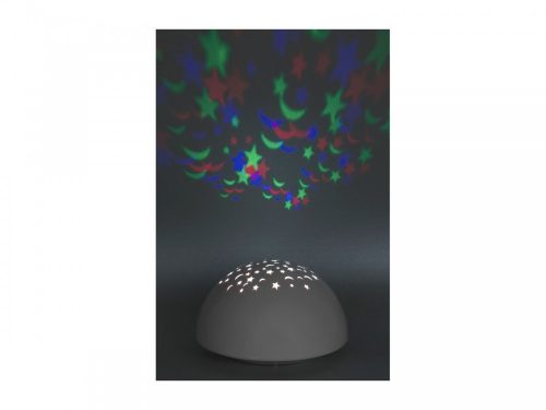 Lina LED dekor lámpa (0.5W) csillagokkal és holdakkal, RGB