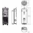 Közvilágítás csatlakozó doboz ROSA NTB-1 egyáramkörös, 5P sorkapoccsal IP54 5x6-16mm2 kábelekhez