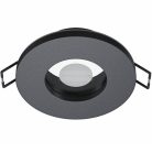 Beépíthető fix kerek spot lámpatest fekete IP44