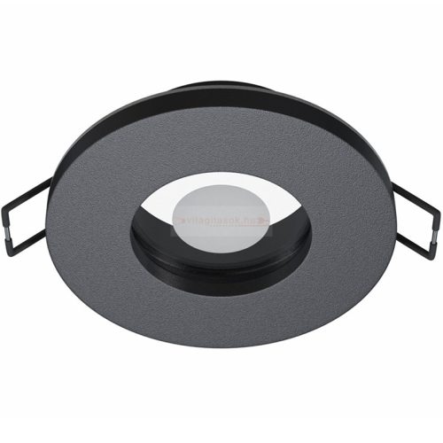 Beépíthető fix kerek spot lámpatest fekete IP44
