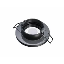 Beépíthető fix kerek spot lámpatest fekete IP44