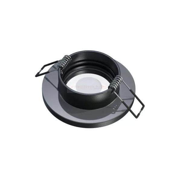 Beépíthető fix kerek spot lámpatest fekete IP44