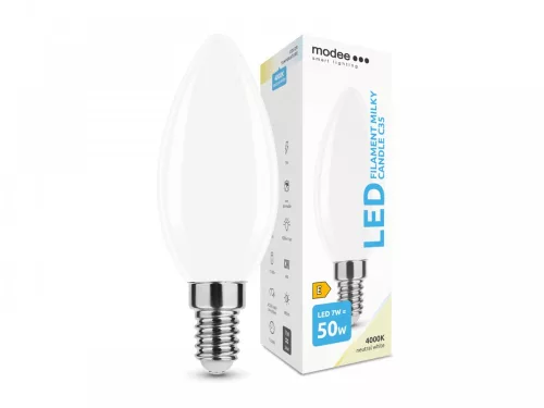 E14 LED izzó Loft filament (7W/320°) Gyertya - 4000K