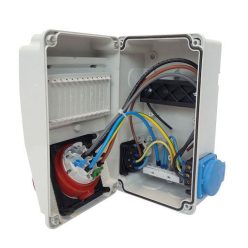 IPARI CSATLAKOZÓ DOBOZ 2x 2P+F és 1x  5P32A vezetékelve