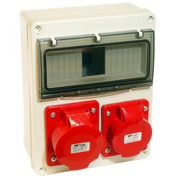 IPARI CSATLAKOZÓ DOBOZ 1x 5P16A és 1x  5P32A