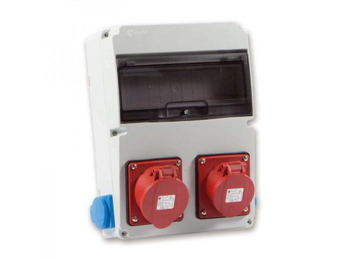 IPARI CSATLAKOZÓ DOBOZ 2x 2P+F, 1x 5P16A és 1x  5P32A