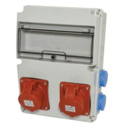 IPARI CSATLAKOZÓ DOBOZ 4x 2P+F és 2x  5P16A