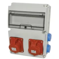 IPARI CSATLAKOZÓ DOBOZ 4x 2P+F és 2x  5P32A