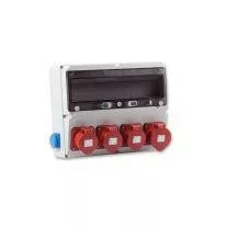 Ipari csatlakozó doboz 2x2P+F - 3x5P16A és 1x5P32A