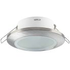 Süllyesztett spot lámpa fürdőszobába és vizes helyiségbe IP44 védelemmel, szatén-nikkel