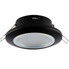 Süllyesztett spot lámpa fürdőszobába és vizes helyiségbe IP44 védelemmel, fekete