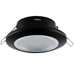   Süllyesztett spot lámpa fürdőszobába és vizes helyiségbe IP44 védelemmel, fekete