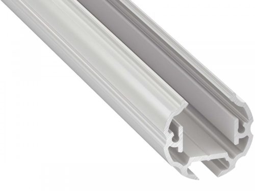 COSMO Fehér - Alumínium kör profil világító vállfatartónak (Opál búrával)