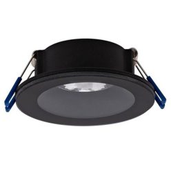   PROOF kör alakú fürdőszobai spot lámpatest, fix - fekete