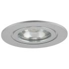 BAIN kör alakú fürdőszobai spot lámpatest, fix - szálcsiszolt ezüst