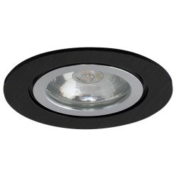 BAIN kör alakú fürdőszobai spot lámpatest, fix - fekete