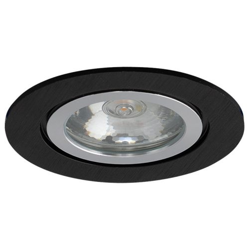 BAIN kör alakú fürdőszobai spot lámpatest, fix - fekete