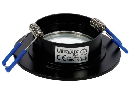 BAIN kör alakú fürdőszobai spot lámpatest, fix - fekete