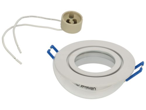 BAIN kör alakú fürdőszobai spot lámpatest, fix - fehér