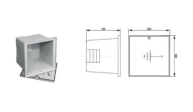 Villámvédelmi akna 200x200x165mm