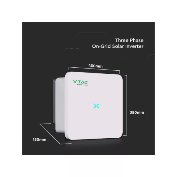 Inverter napelemes hálózathoz On-Grid LCD kijelzővel 10kW