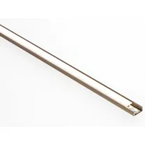   Barna - Alumínium U profil LED szalagos világításhoz 16x6 mm (Opál búrával)