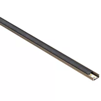   Barna - Alumínium U profil LED szalagos világításhoz 16x6 mm (Fekete PMMA búrával)