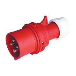 Ipari csatlakozó dugvilla 4P 63A lengő