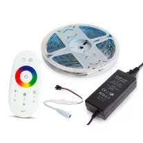   Magic RGB LED futófény 5 méter, adapterrel és érintésérzékeny vezérlővel (100+ program)