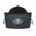 Álmennyezeti spot lámpatest XANA, négyzet alakú, IP44 páraálló, fix, fekete (GU10)