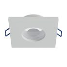 Beépíthető spot lámpatest BONA, négyzet alakú, IP44 pára ellen védett, fix, fehér (GU10)