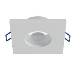   Beépíthető spot lámpatest BONA, négyzet alakú, IP44 pára ellen védett, fix, fehér (GU10)