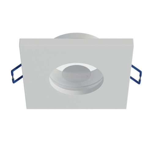 Beépíthető spot lámpatest BONA, négyzet alakú, IP44 pára ellen védett, fix, fehér (GU10)