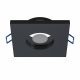 Beépíthető spot lámpatest BONA, négyzet alakú, IP44 pára ellen védett, fix, fekete (GU10)