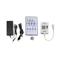   Magic RGB LED szalag szett: 5m beltéri 5050-60 RGB szalag + tápegység + 28 gombos távirányító + Smart Wifi