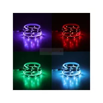   Magic RGB LED szalag szett: 5m beltéri 5050-60 RGB szalag + tápegység + 28 gombos távirányító + Smart Wifi