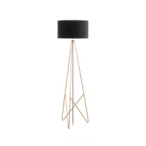   EGLO CAMPORALE fekete vörösréz  állólámpa  E27 1X60W 1540 mm