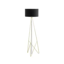   EGLO CAMPORALE fekete sárgaréz állólámpa E27 1X60W 1540 mm
