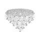 EGLO PIANOPOLI LED kristály króm szabályzós mennyezeti lámpa 500 mm 15x1,8W