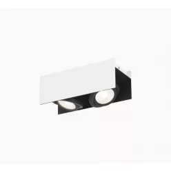   EGLO VIDAGO LED 2 égős spot fehér, fekete mennyezeti lámpa 2X5,4W 310 x 310 mm