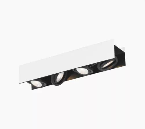 EGLO VIDAGO LED 4 égős spot fehér, fekete mennyezeti lámpa 4X5,4W 620 x 130 mm